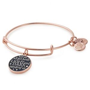 alex and ani rose gold harry potter bracelet